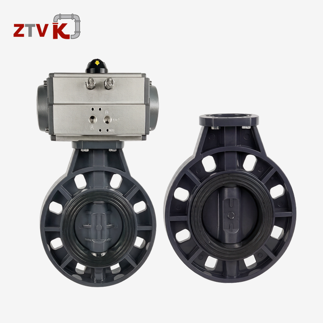 pneumatic control butterfly valve